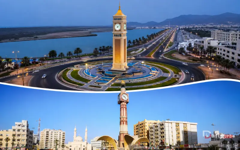 Difference Between Sharjah Clock Tower and the Kalba Clock Tower?