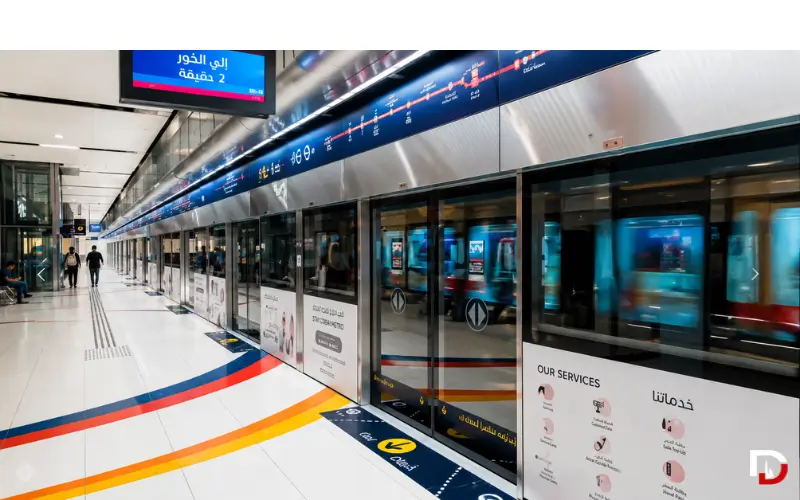 Metro Routes and Connections from Al Rigga
