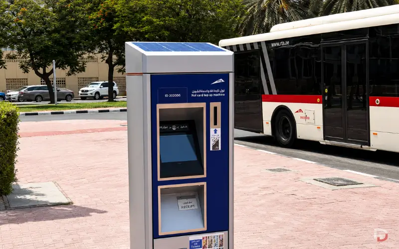 NOL Card at Bus Station Solar Top-Up Machines