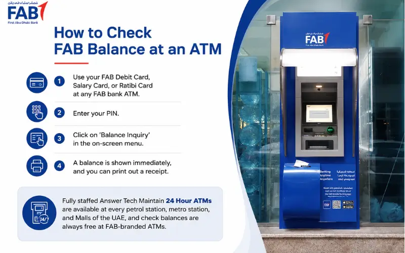 How to Check FAB Balance at an ATM