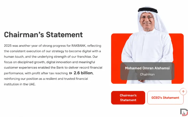 RAKBank FY2025 and H1 2026 Financial Performance