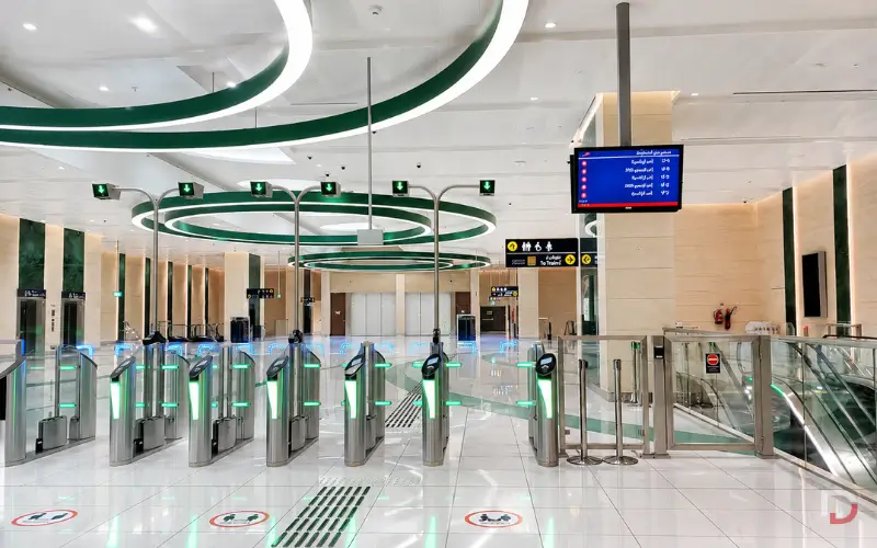 entrance dip metro station