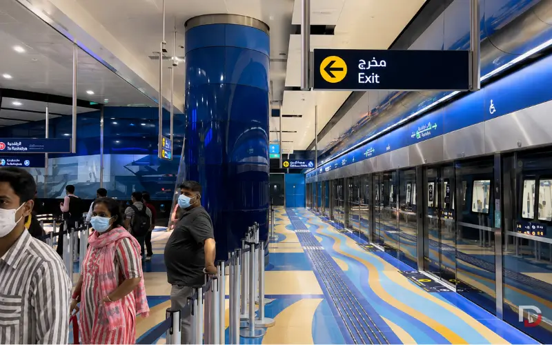 BurJuman Metro Station Train