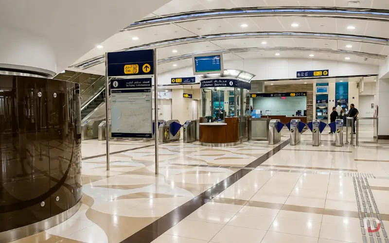 Creek Metro Station Dubai internal look