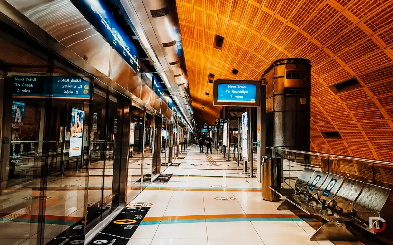 inner side Business Bay Metro Station