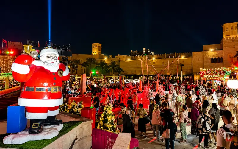 Santa on Madinat Jumeirah Christmas Market