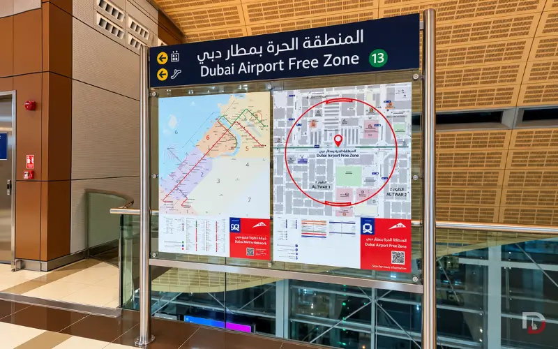 Dubai Airport Free Zone Metro Station 1
