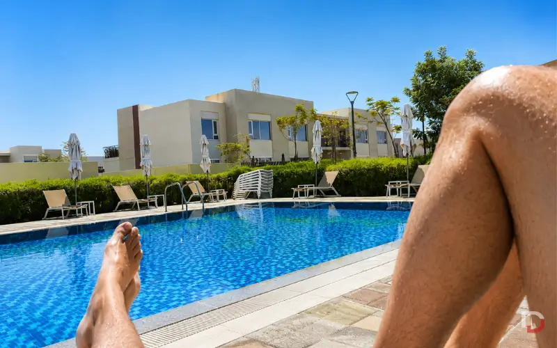swimming pool at Emaar South Dubai