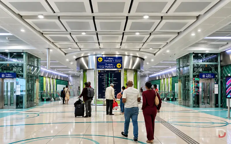 Baniyas Square Station interior look 